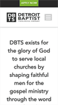 Mobile Screenshot of dbts.edu